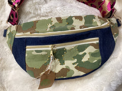 Denim camo pink